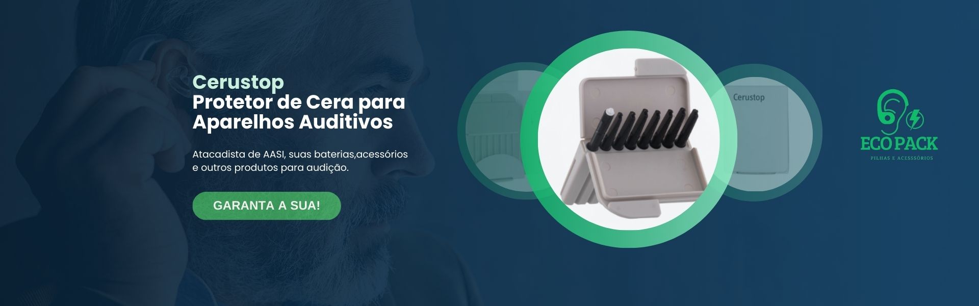 Cerustop Protetor de Cera para Aparelhos Auditivos