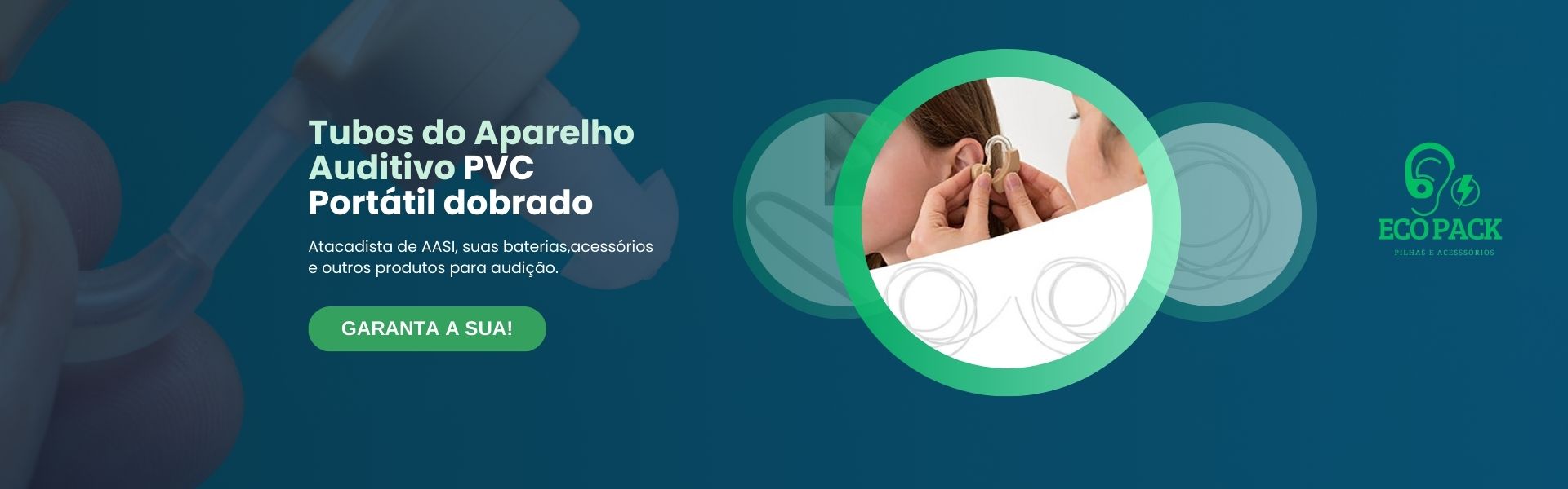 Tubos do Aparelho Auditivo PVC Portatil dobrado